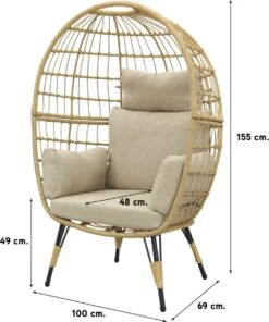 Lola Egg Relaxstoel - Natural Sand - Mand Stoel -Tuin- En Buitengereedschapswinkels 1002x1200 2