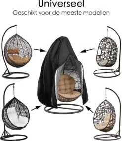 Beschermhoes Hangstoel Egg - Waterproof - Universeel Model - Hoes Van Egg Chair - Waterdichte Beschermer Voor Egg Stoel Met Standaard -Tuin- En Buitengereedschapswinkels 1035x1200