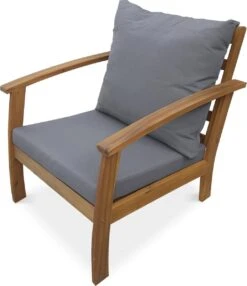 Houten Loungeset 4 Plaatsen - Ushuaïa - Grijs Kussens, Bank, Fauteuils En Lage Tafel Van Acacia, Design 6 Houten Loungeset 4 Plaatsen - Ushuaïa - Grijs Kussens, Bank, Fauteuils En Lage Tafel Van Acacia, Design -Tuin- En Buitengereedschapswinkels 1036x1200 1