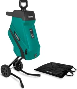 VONROC Hakselaar/Shredder 2500W – Voor Takken Tot Ø45mm – Incl. 45L Opvangzak & Duwstok