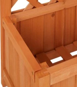 Relaxdays Plantenbak Met Klimrek - Bloembak Trellis - Rankhulp Hout - Voor Klimplanten -Tuin- En Buitengereedschapswinkels 1063x1200 3