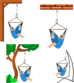 Metalen Ophangset Tot 160kg - Massieve Bevestiging Set Voor Hangstoel Hangmat - Plafond Wand Montage -Tuin- En Buitengereedschapswinkels 1071x1200