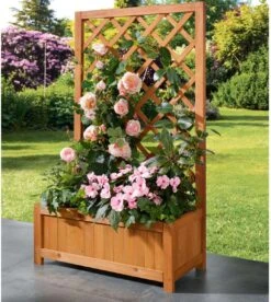 Parkside Plantenbak Met Klimrek 60 X 28 X 100cm -Tuin- En Buitengereedschapswinkels 1073x1200