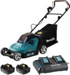 Makita Grasmaaier - DLM382CM2 - 2x18 V - 38 Cm - Incl. 4,0 Ah Accu (2 St) En Duolader -Tuin- En Buitengereedschapswinkels 1121x1200 2