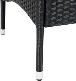 Casaria Tuinbank Polyrattan – 2 Zitter Incl. Tafel & Kussens – Zwart -Tuin- En Buitengereedschapswinkels 1128x1200 1