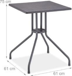 Relaxdays Tuintafel Vierkant - Buitentafel - Kleine Eettafel Tuin - Balkontafel Kunststof 10 Relaxdays Tuintafel Vierkant - Buitentafel - Kleine Eettafel Tuin - Balkontafel Kunststof -Tuin- En Buitengereedschapswinkels 1134x1200