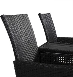 Casaria Tuinbank Polyrattan – 2 Zitter Incl. Tafel & Kussens – Zwart -Tuin- En Buitengereedschapswinkels 1137x1200 1
