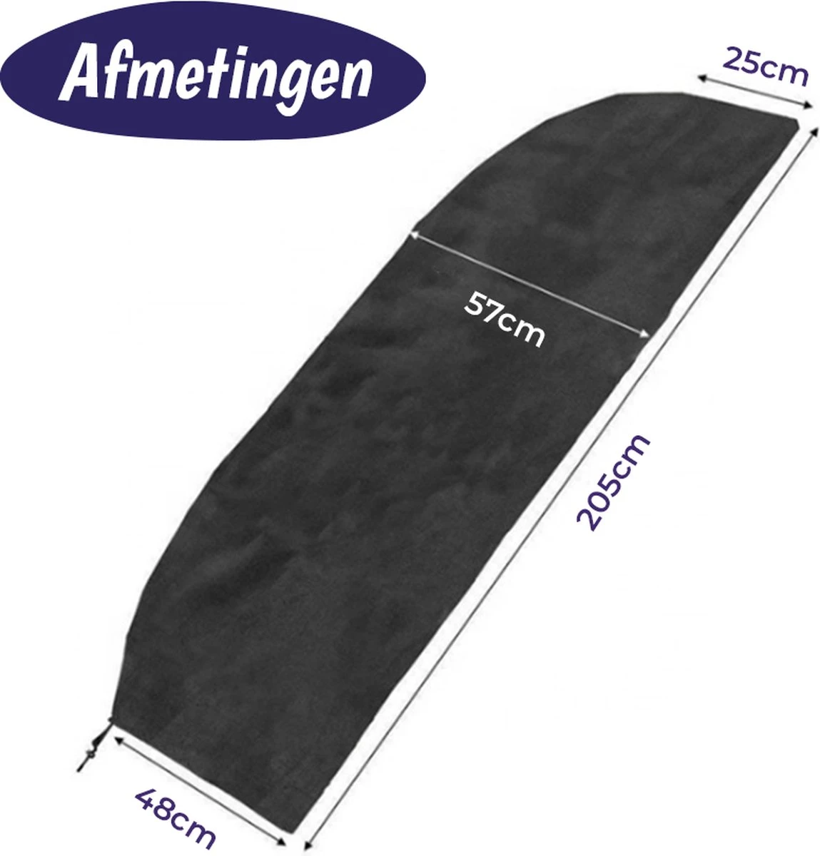 Merkloos Parasolhoes Met Rits En Trekkoord – Beschermhoes Voor Zweefparasol & Staande Parasol – Waterdicht Afdekhoes – Hoes Voor Hangparasol – Inclusief Opberghoes – Zwart - 205 Cm 2 Merkloos Parasolhoes Met Rits En Trekkoord – Beschermhoes Voor Zweefparasol & Staande Parasol – Waterdicht Afdekhoes – Hoes Voor Hangparasol – Inclusief Opberghoes – Zwart - 205 Cm - Afbeelding 2