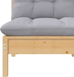 VidaXL 3-delige Loungeset Met Grijze Kussens Massief Grenenhout -Tuin- En Buitengereedschapswinkels 1159x1200