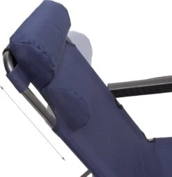 Relaxdays Ligstoel Inklapbaar - Ligbed Met Hoofdsteun - Strandstoel Verstelbaar - Camping - Donkerblauwe -Tuin- En Buitengereedschapswinkels 1162x1200 2