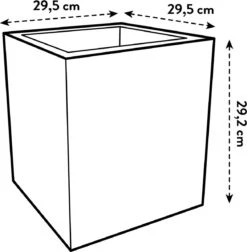 Elho Vivo Next Vierkant 30 - Plantenbak Voor Binnen & Buiten - Ø 29.5 X H 29.5 Cm - Zwart/Living Black -Tuin- En Buitengereedschapswinkels 1174x1200 6