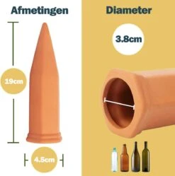 Bloomin Waterdruppelaar Van Terracotta - Waterdruppelaar Voor Planten - Druppelsysteem - Irrigatiesysteem - Watergeefsysteem - Bewateringssysteem - 8 Stuks -Tuin- En Buitengereedschapswinkels 1188x1200 4