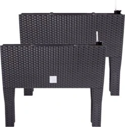 Prosperplast Kunststof Rato Plantenbak Op Poten Met Irrigatiesysteem Antraciet 80 X 33 X 62 Cm - 72 Liter - Balkonbakken/bloembakken -Tuin- En Buitengereedschapswinkels 1191x1200 9