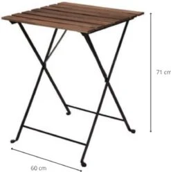 Wooners® Bistroset - Tuintafel Met Twee Stoelen - Metaal En Hout - Zwart -Tuin- En Buitengereedschapswinkels 1193x1200 5