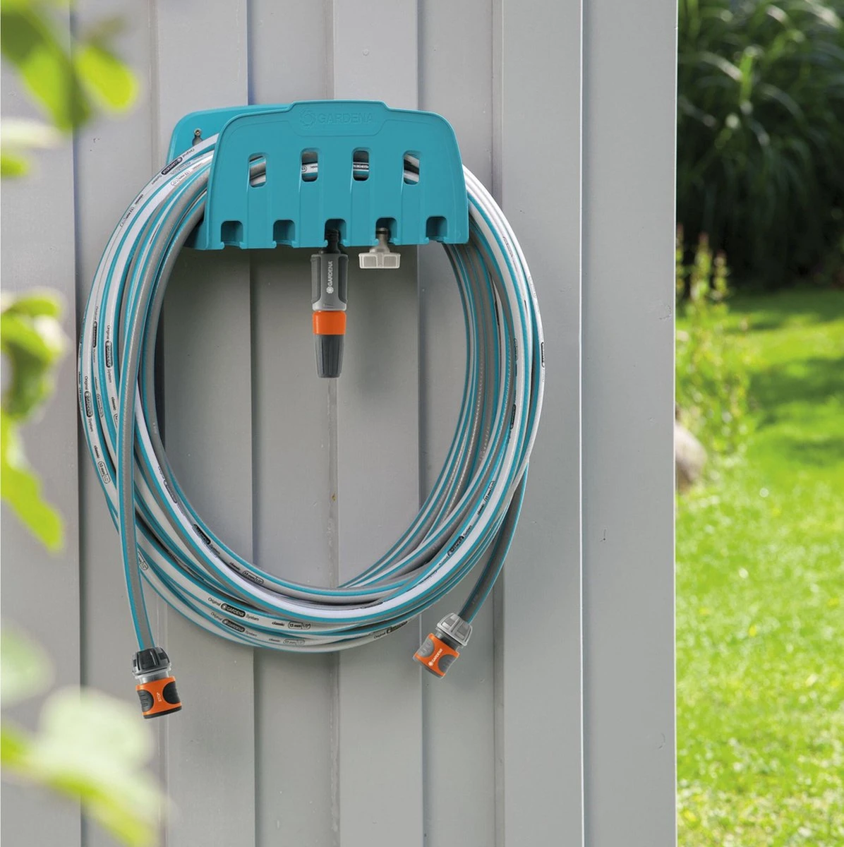 GARDENA Slanghouder - Incl. Opbergruimte Voor GARDENA Aansluitstukken 2 GARDENA Slanghouder - Incl. Opbergruimte Voor GARDENA Aansluitstukken - Afbeelding 2