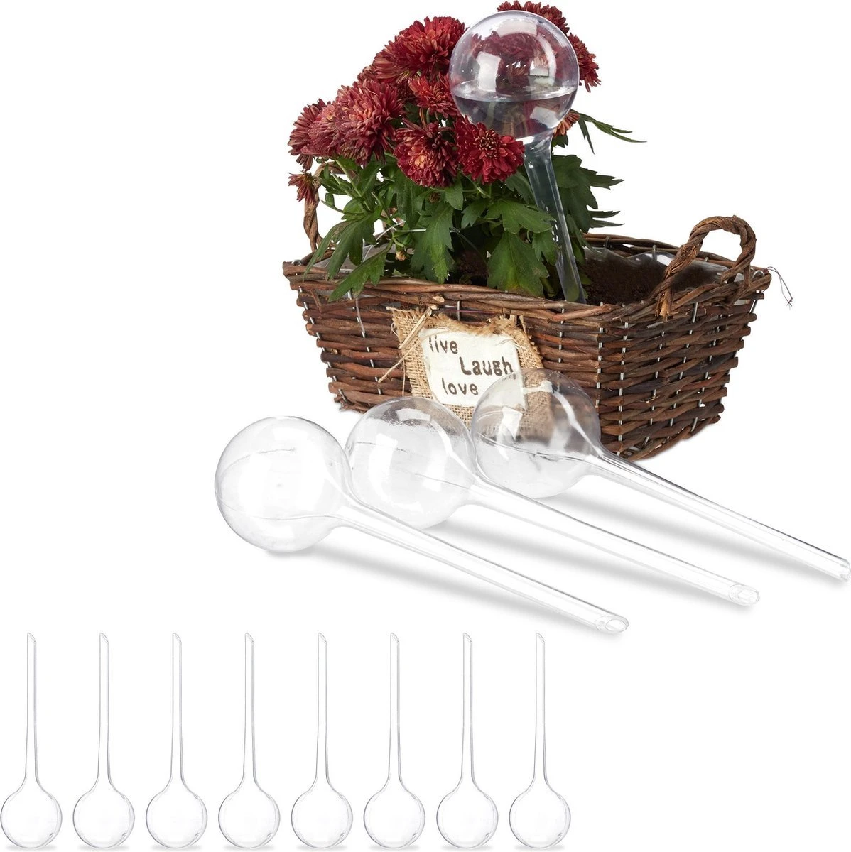 Merkloos Waterdruppelaar Set Van 8 - Automatische Arrigatiesysteem Voor Kamperplanten - Druppelaar - Transparant - 8st 1 Merkloos Waterdruppelaar Set Van 8 - Automatische Arrigatiesysteem Voor Kamperplanten - Druppelaar - Transparant - 8st