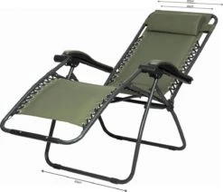 Capture Outdoor, Opklapbare Luxe Ligstoel "Relax RZ-1", Verstelbare Rugleuning, Luxe Armleuningen, Opgespannen Gevoerd Doek, Afneembaar Kussen, … -Tuin- En Buitengereedschapswinkels 1200x1028