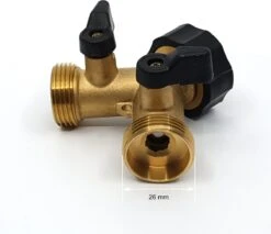 Horvitus Waterverdeler 2 Weg - Y Stuk Kraan Splitter - Voor Europese Kranen - Messing -Tuin- En Buitengereedschapswinkels 1200x1034 2