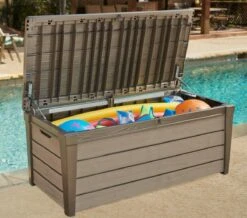 Keter Brushwood Opbergbox - Kussenbox - 455L - 145x69,7x60,3cm - Taupe -Tuin- En Buitengereedschapswinkels 1200x1057 1