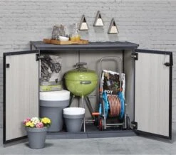 Keter Patio Store Opbergkast - 139,5x77x120cm - Grijs -Tuin- En Buitengereedschapswinkels 1200x1061 1