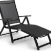 Blumfeldt Pomporto Lounge Ligstoel Voor Tuin / Balkon / Terras , Aluminium , 7-posities , Bekleding Van 70 % PVC En 30 % Polyethyleen
