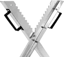 Merkloos Monzana Zaagbok - Metaal Opvouwbaar 83x81x88cm - Zilver -Tuin- En Buitengereedschapswinkels 1200x1069 2