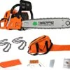 TIMBERPRO - Kettingzaag - 62 Cc - Benzine - Zwaardlengte 50 Cm - Met Transportzak - Met 2e Ketting