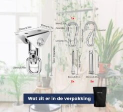Plafondhaak - Ophangen Bokszak, Schommel En Hangstoel - Ophangsysteem - Ophanghaak - Plafondbeugel - RVS – 500kg Tilgewicht -Tuin- En Buitengereedschapswinkels 1200x1087 2