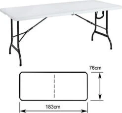 MaxxGarden Klaptafel - Inklapbare Tafel - Opvouwbare Tuintafel - Weerbestendig - Inclusief Handvat - 180x70x74 -Tuin- En Buitengereedschapswinkels 1200x1105 2