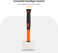 Maatworkz - Houtklover + Hamer - Houtsplijter - Houtkliever - Houtklover Voor Aanmaakhout - Gietijzer - Zwart -Tuin- En Buitengereedschapswinkels 1200x1110