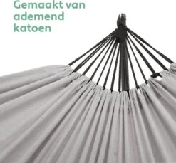 Vita5 Hangmat Met Standaard – 2 Persoons – Incl. Bekerhouder – 205kg Draaggewicht – Grijs -Tuin- En Buitengereedschapswinkels 1200x1111 2