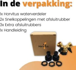 Horvitus Waterverdeler 2 Weg - Y Stuk Kraan Splitter - Voor Europese Kranen - Messing -Tuin- En Buitengereedschapswinkels 1200x1111 5