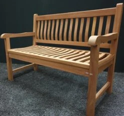 Merkloos TIERRA | Tuinbank Van Teak Comfort Plus + | 150 Cm - 3-Persoons / 3-Zits | Naturel / Original | BONANY Luxe | Geschuurd & Olie Op Waterbasis | Klassiek & Traditioneel | Stevig | Tuinzetel | Bank Voor Tuin -Tuin- En Buitengereedschapswinkels 1200x1118