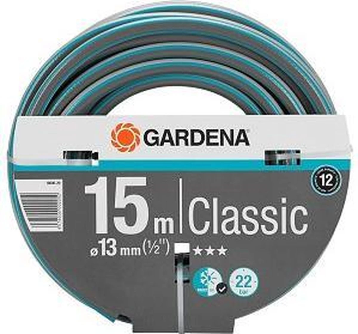 GARDENA Classic Tuinslang 1/2-13mm - 15 Meter 4 GARDENA Classic Tuinslang 1/2-13mm - 15 Meter - Afbeelding 4