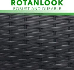 Opbergbox 310L UV-Bestendig Weerbestendig Wielen Tuinbox Rotan-look Antraciet -Tuin- En Buitengereedschapswinkels 1200x1131 4