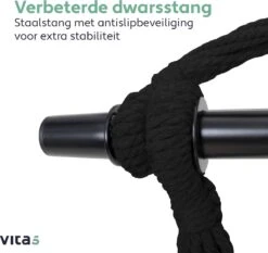 Vita5 XXL Hangstoel - Binnen&Buiten Hangnest - Incl. 2 Kussens En Boekenvak - Volwassenen&Kinderen - Hangmatstoel Tot 225kg - Zwart 17 Vita5 XXL Hangstoel - Binnen&Buiten Hangnest - Incl. 2 Kussens En Boekenvak - Volwassenen&Kinderen - Hangmatstoel Tot 225kg - Zwart -Tuin- En Buitengereedschapswinkels 1200x1134