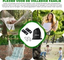 4House Ophang Koord Voor Hangmat, Hangstoel / Schommel - Hangmat Bevestigingsset Inclusief Haken - Karabijnhaak - Hangmat Standaard -Schommelophangset - Hangmat Ophangsysteem -150cm - Tot 1000kg - Boomvriendelijke Hangmat Ophangset - Set Van 2Stuks -Tuin- En Buitengereedschapswinkels 1200x1138 5