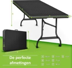 Sens Design Tuintafel Kunststof - Campingtafel Inklapbaar - Rotan-Look 11 Sens Design Tuintafel Kunststof - Campingtafel Inklapbaar - Rotan-Look -Tuin- En Buitengereedschapswinkels 1200x1142