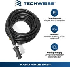 Techweise - Rioolslang Voor Kärcher K2 T/m K7 - 20M - Met 4 Achterwaartse Hogedruksproeiers -Tuin- En Buitengereedschapswinkels 1200x1144 2