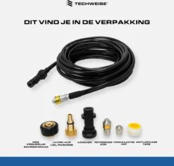 Techweise - Rioolslang Voor O.a. Kärcher - 15M - Met Roterende En Voorwaartse Kop -Tuin- En Buitengereedschapswinkels 1200x1145 6