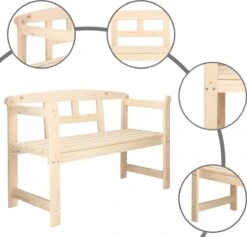 Merkloos Springos Tuinbank | Tuinbankje | Zitbank Buiten | Naaldhout | 119 X 78 X 45 Cm | Licht 24 Merkloos Springos Tuinbank | Tuinbankje | Zitbank Buiten | Naaldhout | 119 X 78 X 45 Cm | Licht -Tuin- En Buitengereedschapswinkels 1200x1152