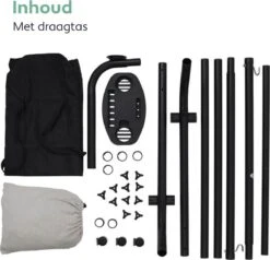 Vita5 Hangmat Met Standaard – 2 Persoons – Incl. Bekerhouder – 205kg Draaggewicht – Grijs -Tuin- En Buitengereedschapswinkels 1200x1157 6