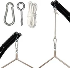 Metalen Ophangset Tot 160kg - Massieve Bevestiging Set Voor Hangstoel Hangmat - Plafond Wand Montage -Tuin- En Buitengereedschapswinkels 1200x1159 1