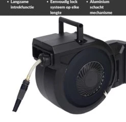 Buxibo - Wandslangenbox 20 Meter + 2 Meter - Tuinslang Met Haspel - 9 Sproei Standen - Slangenhouder 180° Draaibaar - Tuinslanghaspel Zwart+ Gratis Sproeier - Zwart -Tuin- En Buitengereedschapswinkels 1200x1161 3