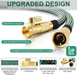 IBright Extra Sterke Uitrekbare Tuinslang - Flexibel - 15 Meter - Inclusief Opbergtas ,Sproeier ,Koppelstuk En Ophanghaak - Groen 8 IBright Extra Sterke Uitrekbare Tuinslang - Flexibel - 15 Meter - Inclusief Opbergtas ,Sproeier ,Koppelstuk En Ophanghaak - Groen -Tuin- En Buitengereedschapswinkels 1200x1177 9