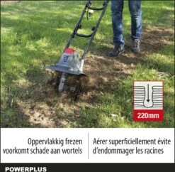 Powerplus POWEG7010 Tuinfrees - 1050W - Werkbreedte 320mm - Werkdiepte Max. 220mm - Incl. 4 Messen 8 Powerplus POWEG7010 Tuinfrees - 1050W - Werkbreedte 320mm - Werkdiepte Max. 220mm - Incl. 4 Messen -Tuin- En Buitengereedschapswinkels 1200x1178 7