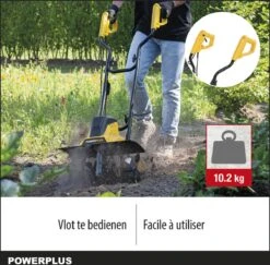 Powerplus POWXG72010 Tuinfrees - 1500W - Werkbreedte 450mm - Werkdiepte Max. 220mm - Incl. 6 Messen En Wielen -Tuin- En Buitengereedschapswinkels 1200x1179 12