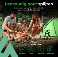 Lighted Lifestyle™| Houtklover Voor Aanmaakhout Incl. Kloofhamer - Houtsplijter - Houtkliever - Snel Haardhout - Gietijzer - Incl. Schroeven -Tuin- En Buitengereedschapswinkels 1200x1179 16