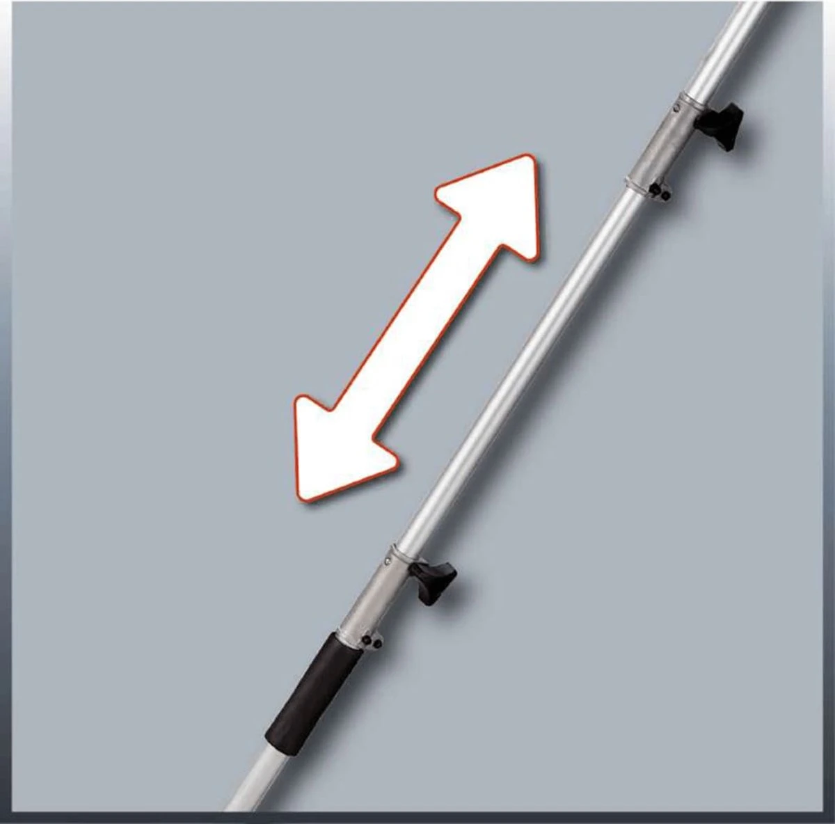 Einhell Telescoop Heggenschaar GC-HH 9048 (900 W - Snijkop Kantelbaar - Metalen Tandwielaandrijving - Telescopische Geleidesteel 50 Cm Verlengbaar - Extra Verstelbare Handgreep - Inclusief Draagriem) 12 Einhell Telescoop Heggenschaar GC-HH 9048 (900 W - Snijkop Kantelbaar - Metalen Tandwielaandrijving - Telescopische Geleidesteel 50 Cm Verlengbaar - Extra Verstelbare Handgreep - Inclusief Draagriem) - Afbeelding 12