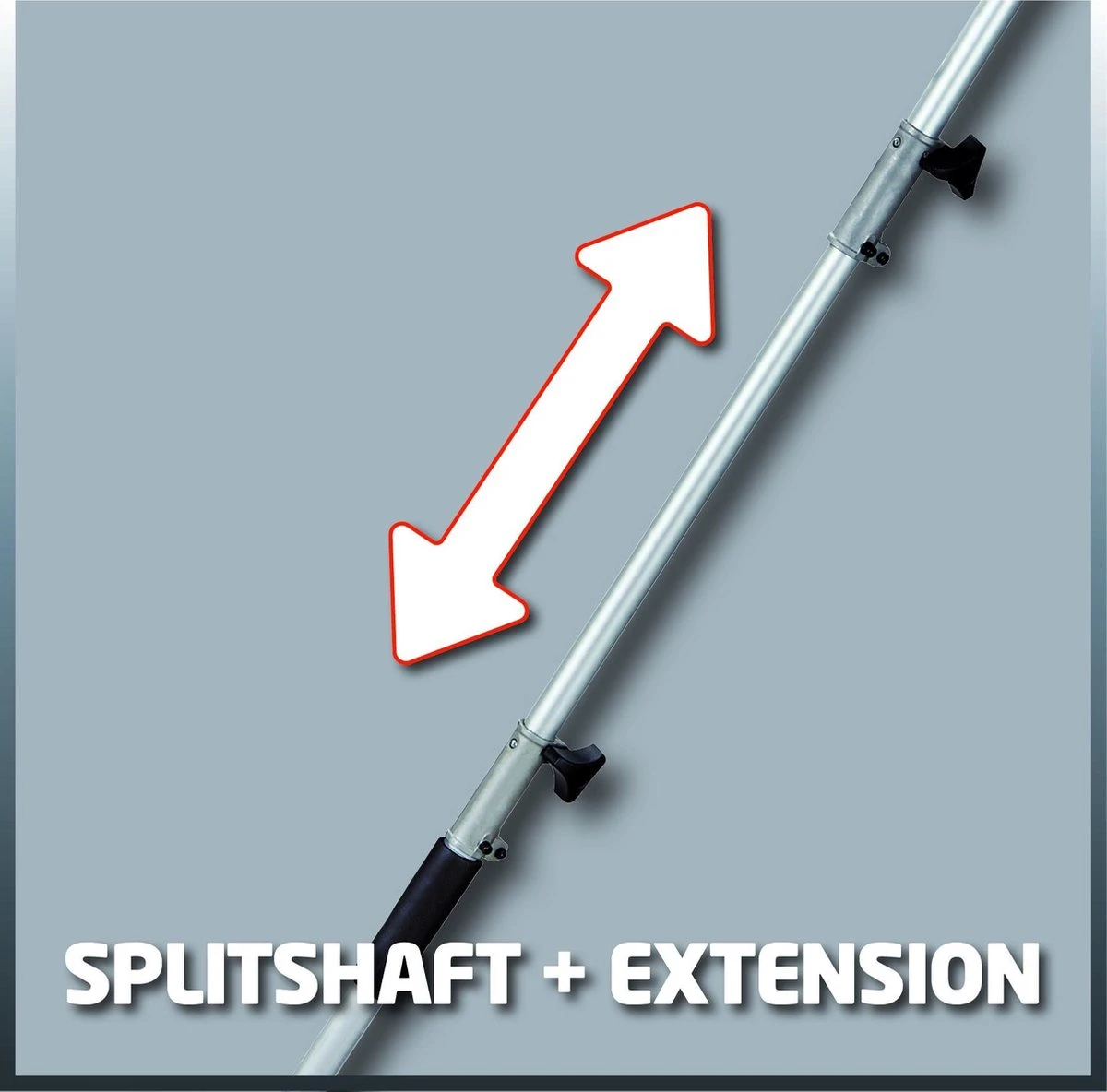 Einhell Telescoop Heggenschaar GC-HH 9048 (900 W - Snijkop Kantelbaar - Metalen Tandwielaandrijving - Telescopische Geleidesteel 50 Cm Verlengbaar - Extra Verstelbare Handgreep - Inclusief Draagriem) 7 Einhell Telescoop Heggenschaar GC-HH 9048 (900 W - Snijkop Kantelbaar - Metalen Tandwielaandrijving - Telescopische Geleidesteel 50 Cm Verlengbaar - Extra Verstelbare Handgreep - Inclusief Draagriem) - Afbeelding 7